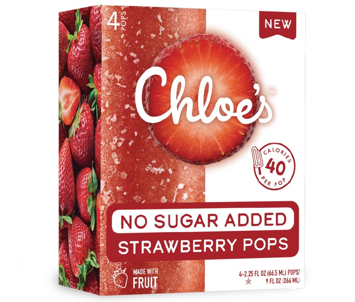 10 Healthier Ice Creams and Frozen Treats to Beat the Summer Heat 7 With Chloe's, you can treat yourself, cool off, and feel great while doing so because their pops are made with only the simplest ingredients. They have a wide range of fruit pops made with just fruit, water and cane sugar. Chloe's Pops are always dairy-free, plant-based, Non-GMO Project Verified, gluten-free, kosher and most importantly, delicious!